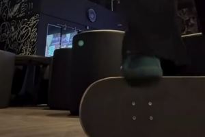 平衡感超好！阿隆-戈登在社媒晒出自己练习滑板的视频