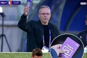新规试用！U20世界杯，摩洛哥主帅成功运用VAR“挑战卡”图片